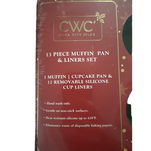 Core Kitchen 13 Piece Muffin Pan with Silicone Baking Cups NEW - Picture 5 of 6